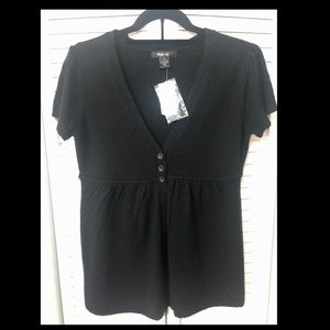 Black babydoll style shirt